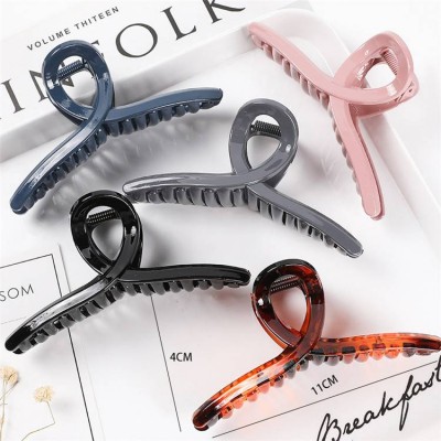 Ins Korean Hair Accessories Hair Clips Elegant Plastic Hair Claw Clip For Women